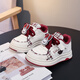 Woodpecker Boys Shoes Spring 2026 New Children's Year of the Horse Limited Red Sneakers Boys New Year Student Shoes Red 26