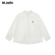 M.Latin shopping mall same style M.Latin children's shirt 26 spring new style long-sleeved shirt for girls and boys, semi-bleached 120