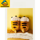 G.duck Little Yellow Duck Children's Cotton Slippers Boys Tiger Paws Autumn and Winter New Indoor Furry Slippers Baby Girls Cotton Ginger Yellow 17 cm inner length suitable for feet 16cm long