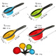 Yusenyi silicone measuring cup foldable telescopic measuring spoon four-piece set kitchen spoon set coffee bean spoon four red measuring spoons