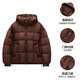 Yalu high-fill velvet 242g 2025 high loft silhouette autumn and winter new puff down jacket short couple warm jacket light gray S recommended 80-100Jin Jin equals 0.5 kg