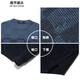 Siete lobo cárdigan suéter para hombres de invierno para hombres suéter para hombres espesos de collar de collar redondo de collar de hombre grueso para hombres