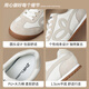ZHR Zeze Dexun Shoes Women's 2026 Spring New Versatile Flat Bottom Light Fashion Casual Sports Shoes Women BT239 Beige 35