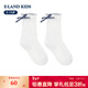 E LAND KIDS children's clothing girls socks 26 spring and summer new college style lace bow mid-calf socks Ivory ivory/39 10-12 years old