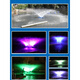 Fountain Aerator Colorful Light Fountain Aerator Park Solar Fountain Landscaping Water Pump Pond Aerator RBG Colorful Light