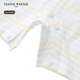 Teenie Weenie Kids 26 years new baby boy baby striped short-sleeved jumpsuit white 73cm