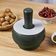 Sanqihu natural bluestone mortar household garlic masher, kitchen garlic masher, garlic masher, medicine jar, garlic peeler, food grinder, extra large diameter 30CM, does not come with anti-splash lid
