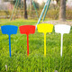 AEOJ Various Specifications Multi-Color Plastic Large Ground Sign Gardening Label Gardening Sign 30 Count 45cm Surface Ground Sign Yellow