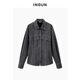 INSUN 2026 spring shirt carbon gray S