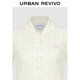 UR2026 spring new women's urban hollow texture doll collar short sweater UYU960030
