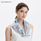Maria Gucci (MARJA KURKI) birthday gift 100% mulberry silk scarf for mother silk scarf women's gift box Paris Cafe Blue