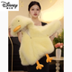 Disney (Disney) Girls' Velvet Jacket 2025 Winter New Children's Cartoon Cute Cotton Jacket Baby Girl Winter Thick Wool Sweater Little Yellow Duck 80