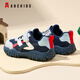 ABC KIDS children's shoes boys' shoes 2026 spring new children's sports shoes mesh spring children's shoes outdoor casual shoes royal blue/dark red 28