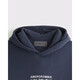 Abercrombie & Fitch American retro simple comfortable trendy daily LOGO fleece hooded sweatshirt 26 spring men's 122-6176 dark navy blue S (175/92A)