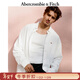 Abercrombie & Fitch【牛津衬衫】经典小麋鹿图案男装25春夏美式长袖衬衫125-5083 白色 XL (180/116A)尺码偏大