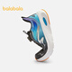 Balabala shopping mall same style children's shoes children's sports shoes boys 2026 spring and autumn soft elastic lightweight running shoes blue and black tone 00389 40 (foot length 24.8-25.2/inner length 26.4)