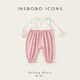 INSBOBO Baby Clothes 2026 Spring and Autumn New Baby Girl One-piece Romper Suit Baby Good-looking Clothes Spring Clothes Pink 66cm