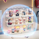 Blind box storage display stand, transparent acrylic figure display cabinet, suitable for stars, Bubble Mart display box, extra large 2 pack, 36 DIY building block bases, no installation needed, ready to use out of the box