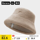 Bananain Bananain Basic 302Go Women's Double-sided Velvet Casual Scarf One Size Hat Rubble Brown