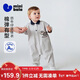 Minibala baby clothes for men and women, imitation denim retro jumpsuit, soft going out, spring new style