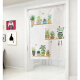 Diyin door curtain fabric partition curtain bedroom bathroom punch-free curtain fresh green plants 85*120cm customized