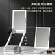 Makeup mirror, portable folding mirror, LED with light, beauty tabletop, travel smart lift to put makeup, with 10x magnetic magnifier, which can be removed