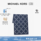MICHAEL KORS Michael Kors MK two-piece fold-on women's letter jacquard wool scarf warm scarf navy blue 463 NS