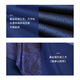 Hangsilu Men's Silk Scarf Double-sided Different Color Song Brocade Jacquard Scarf Dad's Birthday Splendid Fuchun Blue Splendid Fuchun Blue-Song Brocade Jacquard