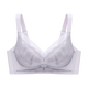 Fenton underwear for women 26 new style 10A antibacterial mugwort skin-nourishing small breast push-up and lift sexy lace wire-free bra light gray purple 80A