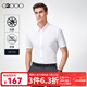 G2000男装【易打理】修身剪裁经典衬衣短袖休闲衬衫百搭 平纹-净白 XL /09/180