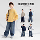 Zuoxi Boys' Pants Resistant Children's Spring Jeans 2026 New Boys' Scimitar Pants Denim Color 140