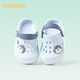 Balabala children's sandals for boys and girls in summer new style cartoon comfortable soft sole lightweight toddler hole shoes baby beach shoes island milk foam blue 23 inner length 14cm suitable for feet 13-13.5cm