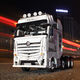 Scania model deposit Xinyu Yue Chuangyuji series truck assembly building blocks adult children's educational remote control Mercedes-Benz truck front (dynamic version)