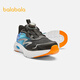 Balabala shopping mall same style children's shoes children's sports shoes boys 2026 spring and autumn soft elastic lightweight running shoes blue and black tone 00389 40 (foot length 24.8-25.2/inner length 26.4)