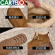 CARTELO crocodile (CARTELO) increased thick-soled snow boots for women 2025 new winter genuine leather retro short boots plus velvet thickened warm cotton shoes camel 36
