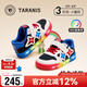 Terranis Autumn Children's Shoes Children's Sports Shoes Boys Controllable Switch Flashing Shoes Anti-Slip Luminous Sneakers White/Blue/Red 28
