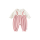 INSBOBO Baby Clothes 2026 Spring and Autumn New Baby Girl One-piece Romper Suit Baby Good-looking Clothes Spring Clothes Pink 66cm
