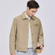 Dances with Wolves Old Money Style Lapel Jacket Men's Old Flower Printed Commuting Casual Easy-Care Jacket 701 Khaki S