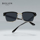 BOLON Tyrannosaurus glasses polarized sunglasses retro eyebrow frame fashion sunglasses trendy driving mirror men's sunshade BL6105 C17-blue gray