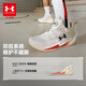 Under Armor children's shoes, men's and women's strong basketball shoes, spring mid-to-large children's knob mesh breathable sports shoes 2621502