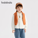Balabala shopping mall same style children's long-sleeved shirt boys 2026 new spring pure cotton striped top shirt jacket white tone 00311 120