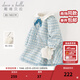 DAVE&BELLA children's dress plus velvet girl princess dress small fragrant baby dress autumn and winter new children's dress toddler clothes gray blue ready stock 100 cm (recommended height 90-100cm)