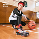 Hongxing Erke (ERKE) Children's Shoes Boys 24 New Basketball Shoes Children's Knob Buckle Sneakers Black/Bright Silver 37