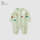 BORBOON B baby clothes jumpsuit 2026 new spring clothes for boys and girls, knitted robes for young children, spring crawl clothes for women, blue 7589 73cm