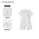 Teenie Weenie Kids 26 years new baby boy baby striped short-sleeved jumpsuit white 73cm