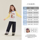 JELLYBABY Cute contrasting color daily casual bottoming shirt 26 new spring style girls round neck T-shirt soft big children pink 110
