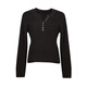 NEELLY shopping mall's same style spring new fashion slim slim sweater women's casual commuting top brown M