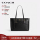 COACH brand direct supply women's STATION shoulder handbag black CCD49 New Year gift