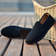 Weizhi traditional old Beijing cloth shoes men's winter velvet lazy slip-ons WZ1016 black 42