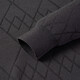 MONTAGUT 100% sheep wool & gift box style autumn and winter diamond jacquard warm long-sleeved cardigan for men, dark gray 3XL